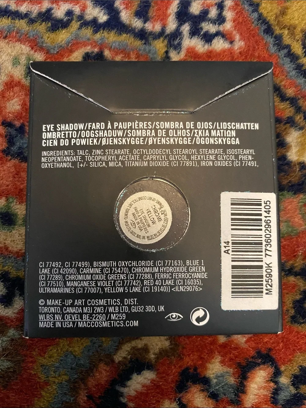 MAC Single Pan Eyeshadow-Chrome Yellow
